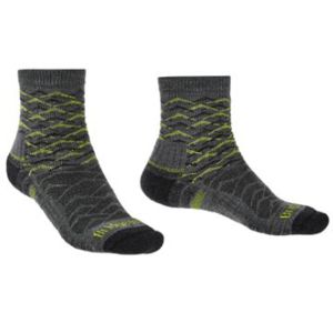 Bridgedale Mens HIKE Lightweight Merino Grey/Lime